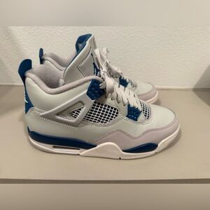 Jordan White and Blue Men's Sneakers